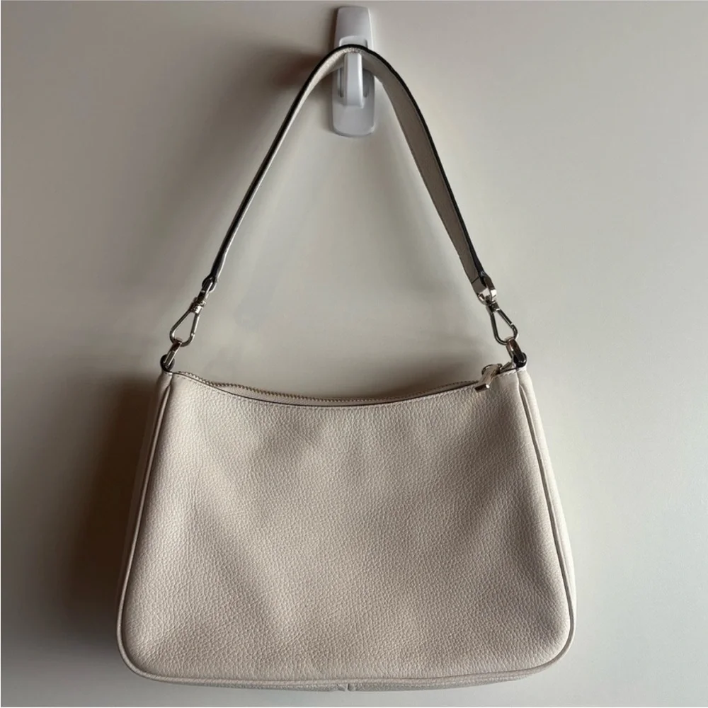 Kate Spade Rosie Shoulder Bag Parchment White Leather Purse KF086